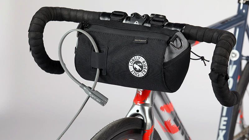 ULAC Handlebar Roll Bag 2.7L with Carabiner Black / Grey