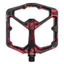 Crankbrothers Pedal Stamp 7 Large Splatter Paint Red